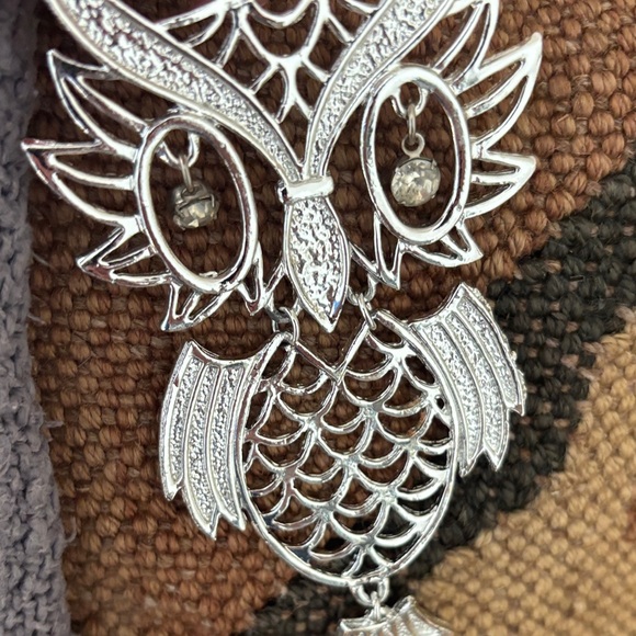 Silver Owl Pendant Avon - Picture 2 of 6